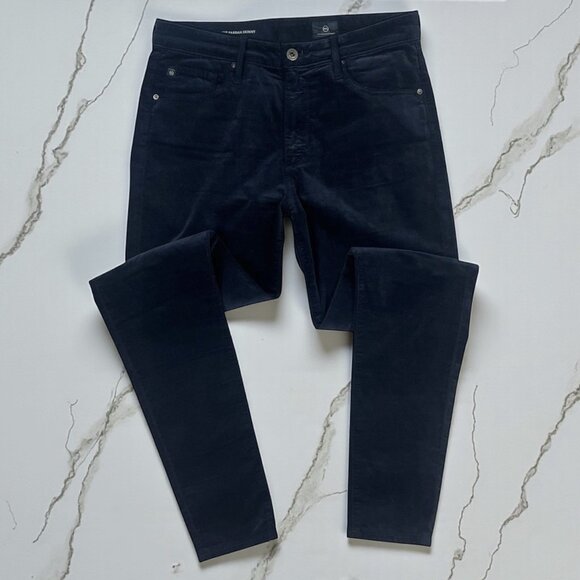 Adriano Goldschmied Farrah High Rise Skinny Jeans Pants Size 29 Navy Blue Velvet - Picture 1 of 10